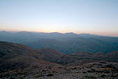 Nemrut Dagi Milli Parki, the tomb of King  Antiochos I, sunset on the Taurus mountains 